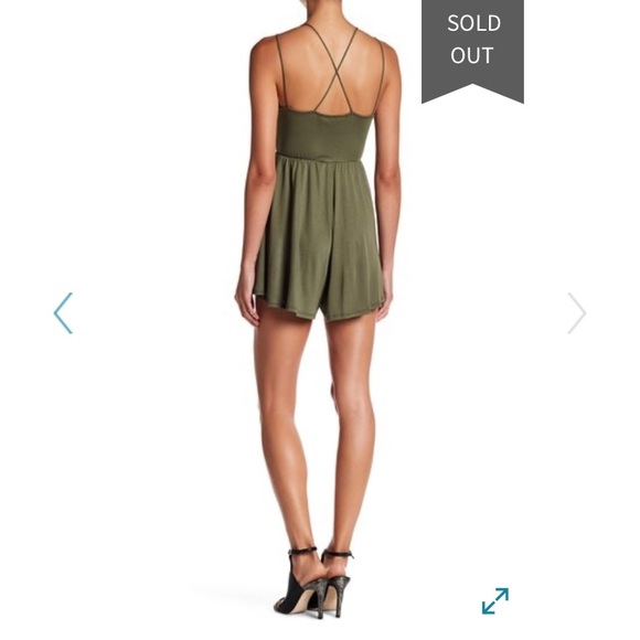 💥LEIBL’38 💥GREEN MODAL/ Poly ROMPER - Picture 2 of 3